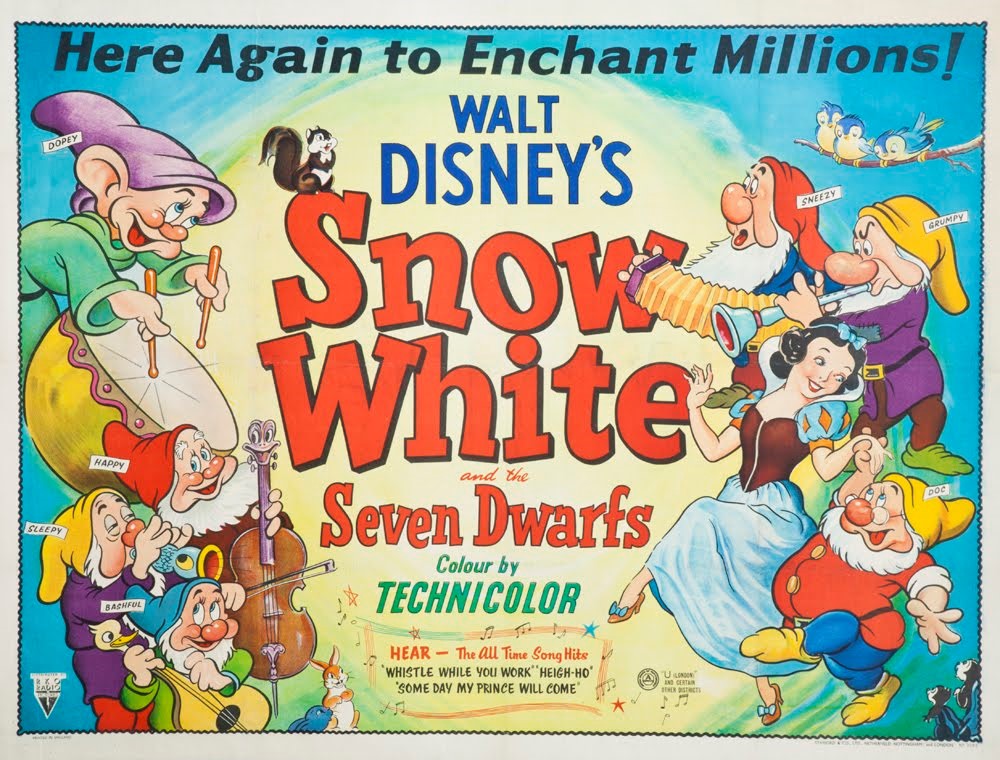 Image result for snow white and the seven dwarfs 1937 poster